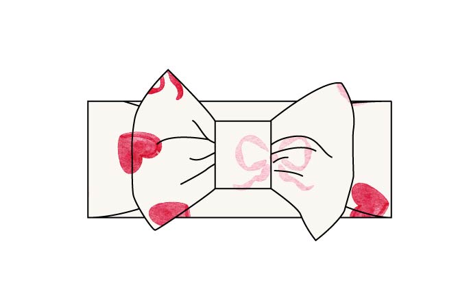 Hearts & Bows Headband Bow