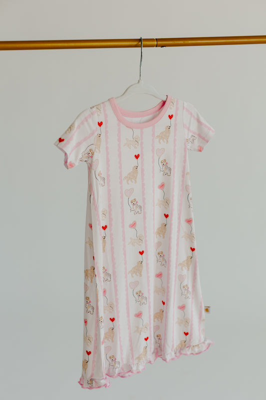 Valentine Pups Nightgown