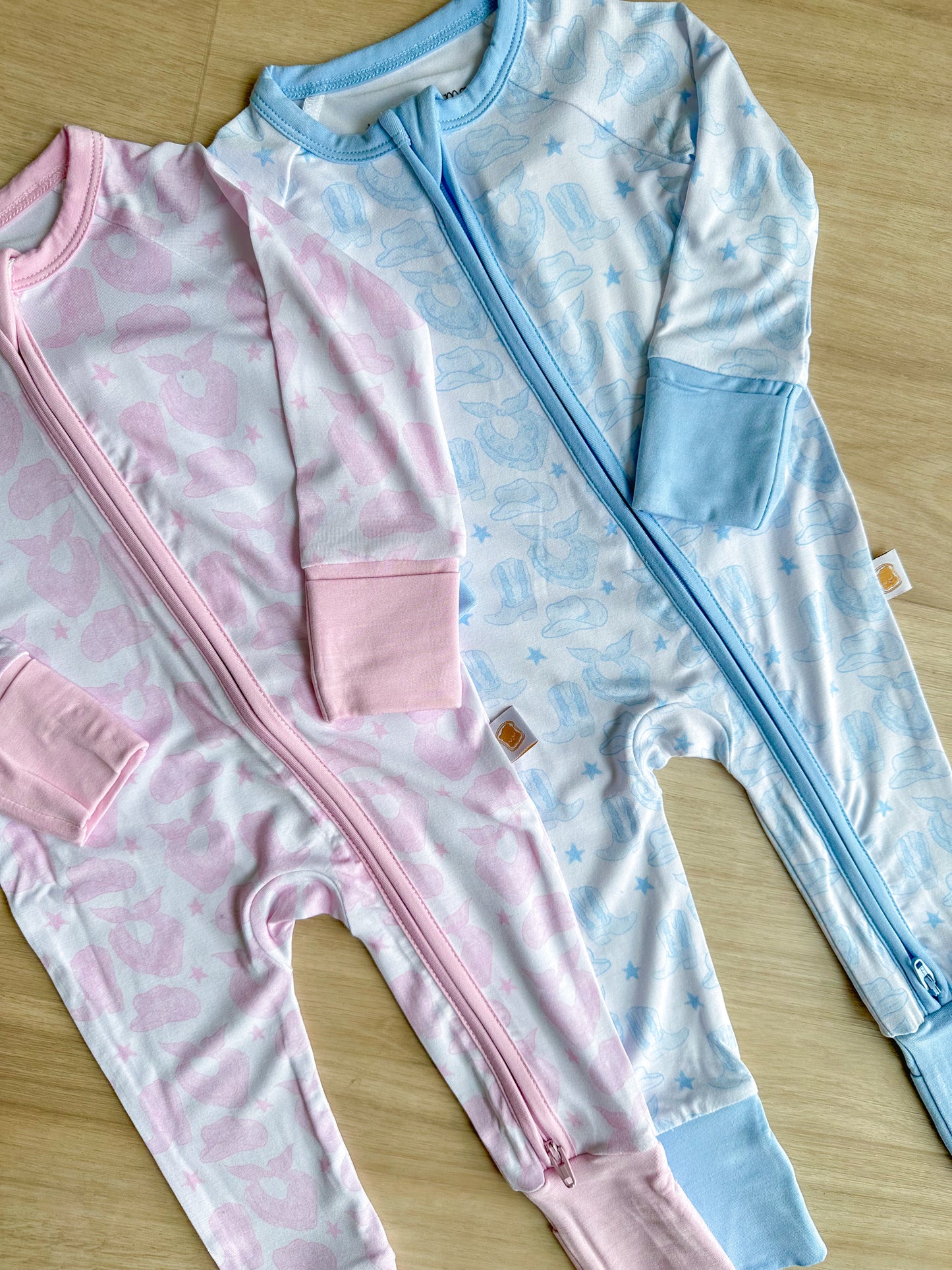 Pink Watercolor Cowboy Zip Jam