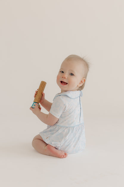 Blue Watercolor Cowboy Bubble