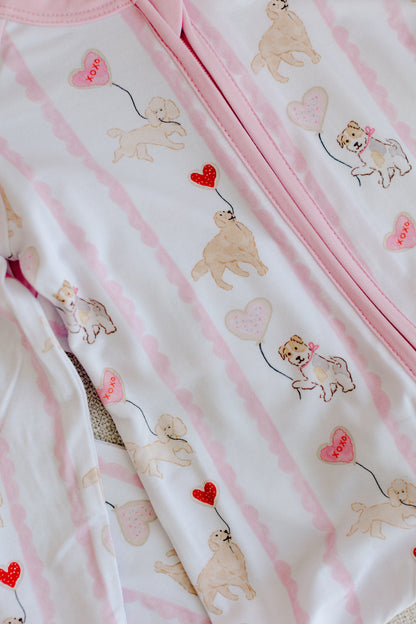 Valentine Pups Zip Jam