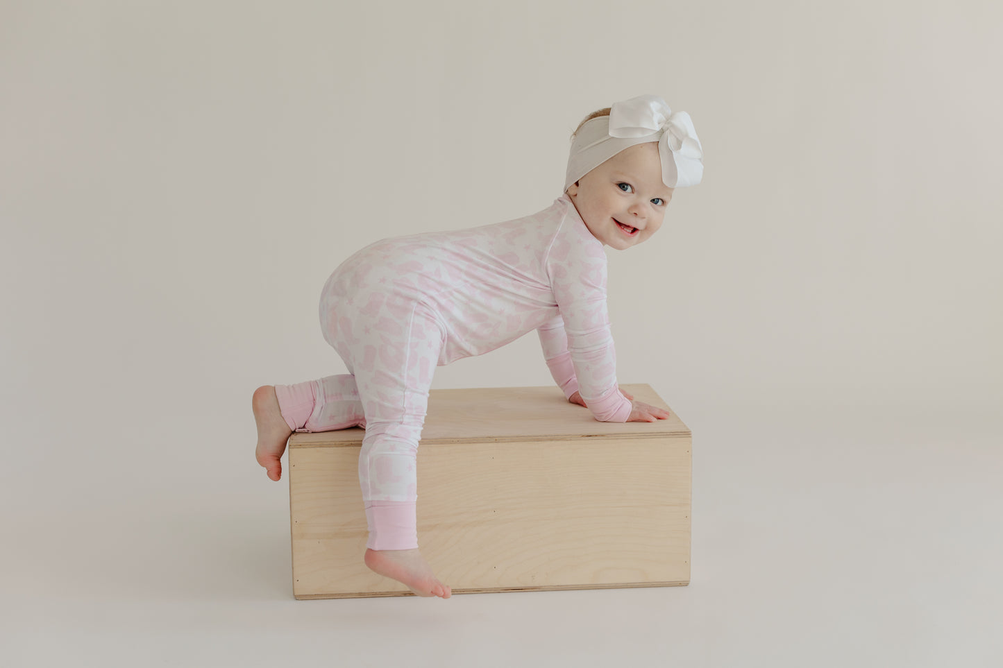 Pink Watercolor Cowboy Zip Jam