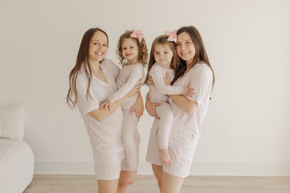 Pretty In Pink Button Down Women's Set