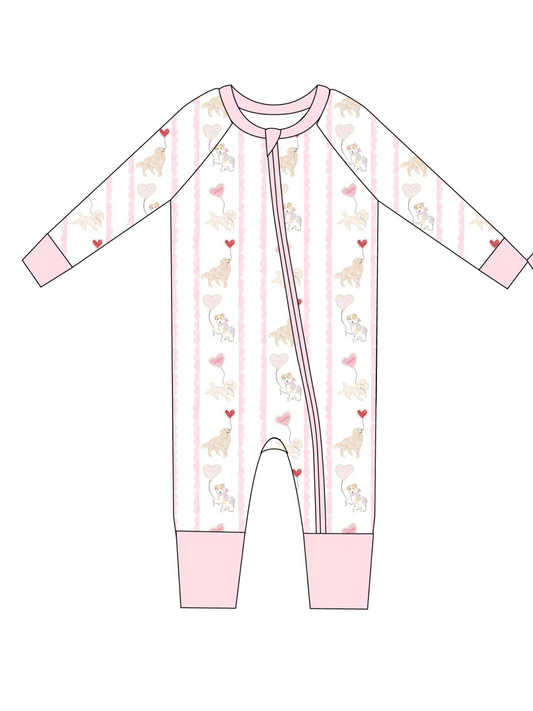 Valentine Pups Zip Jam