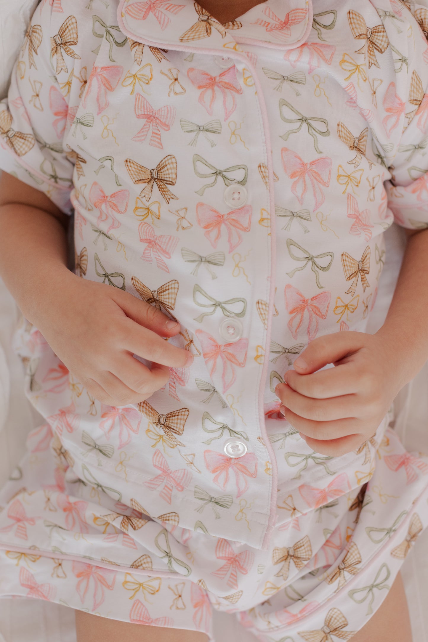 Golden Bows Button Down Set