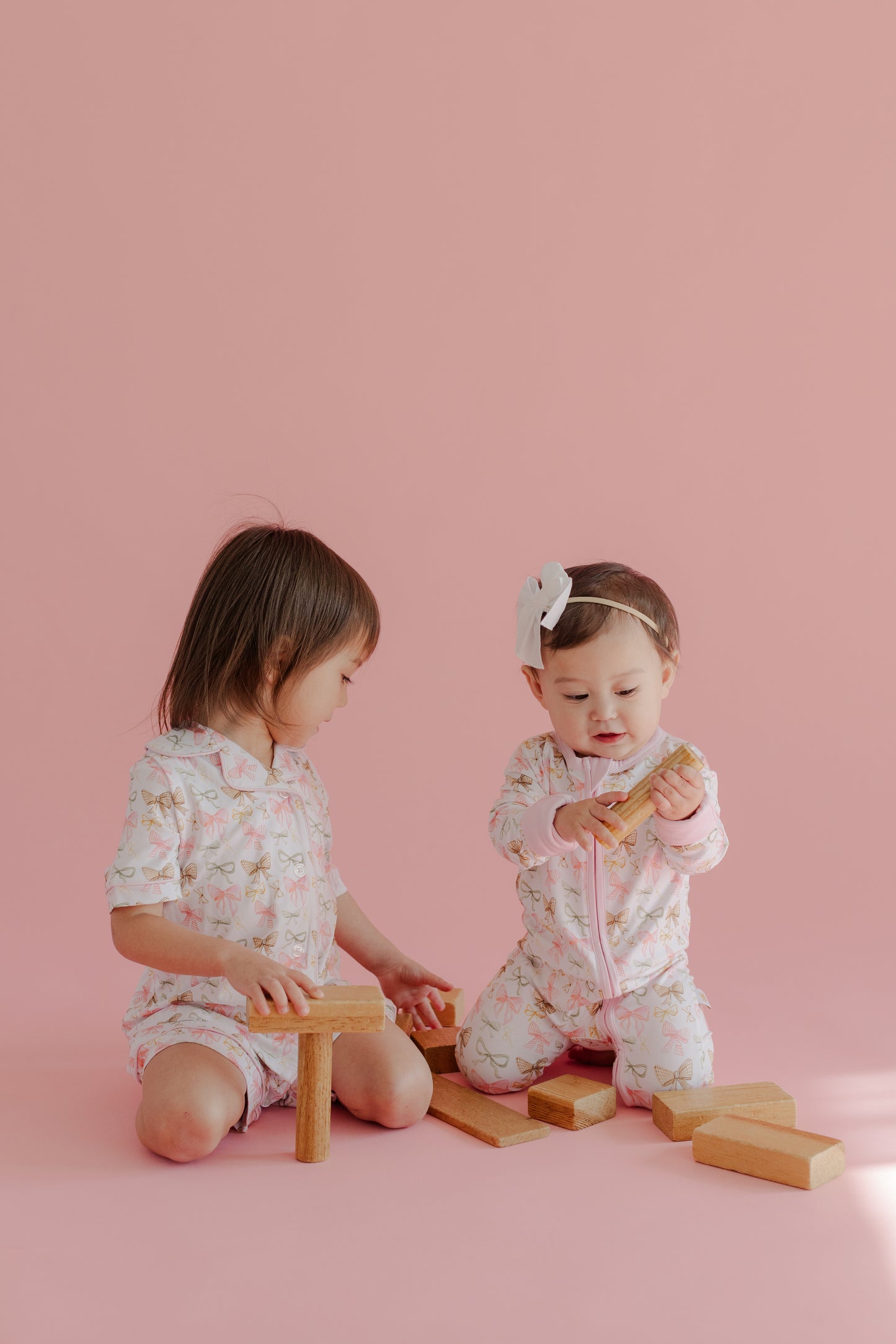 Golden Bows Button Down Set