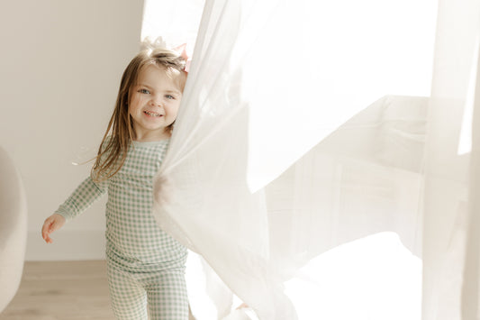 Sage Gingham Jam Set