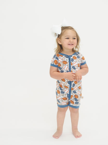 Batter Up Shorty Romper